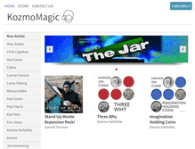 Tablet Screenshot of kozmomagic.com